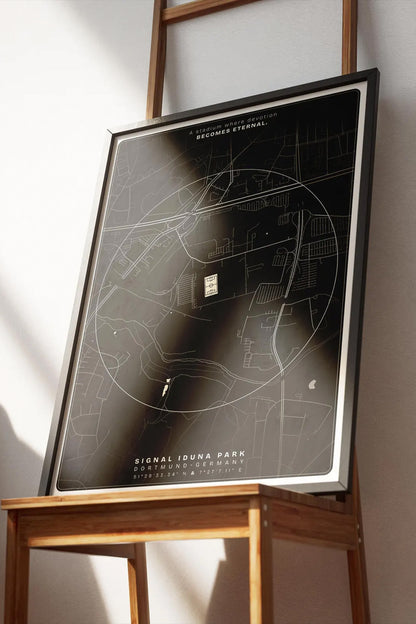 Dortmund – Fußball Stadtplan Poster