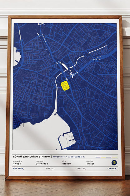 İstanbul – Fußball Stadtplan Poster